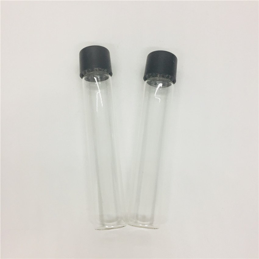 factory Empty dia 22mm clear glass bottle with smooth child resistant cap