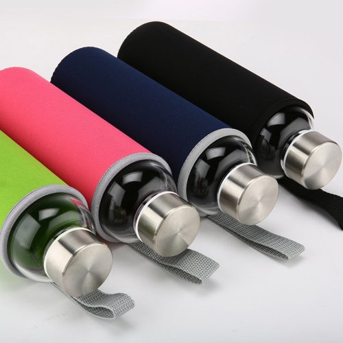 1000ml High Borosilicate Glass Water Bottle with Screw Lid - Durable and Eco-Friendly