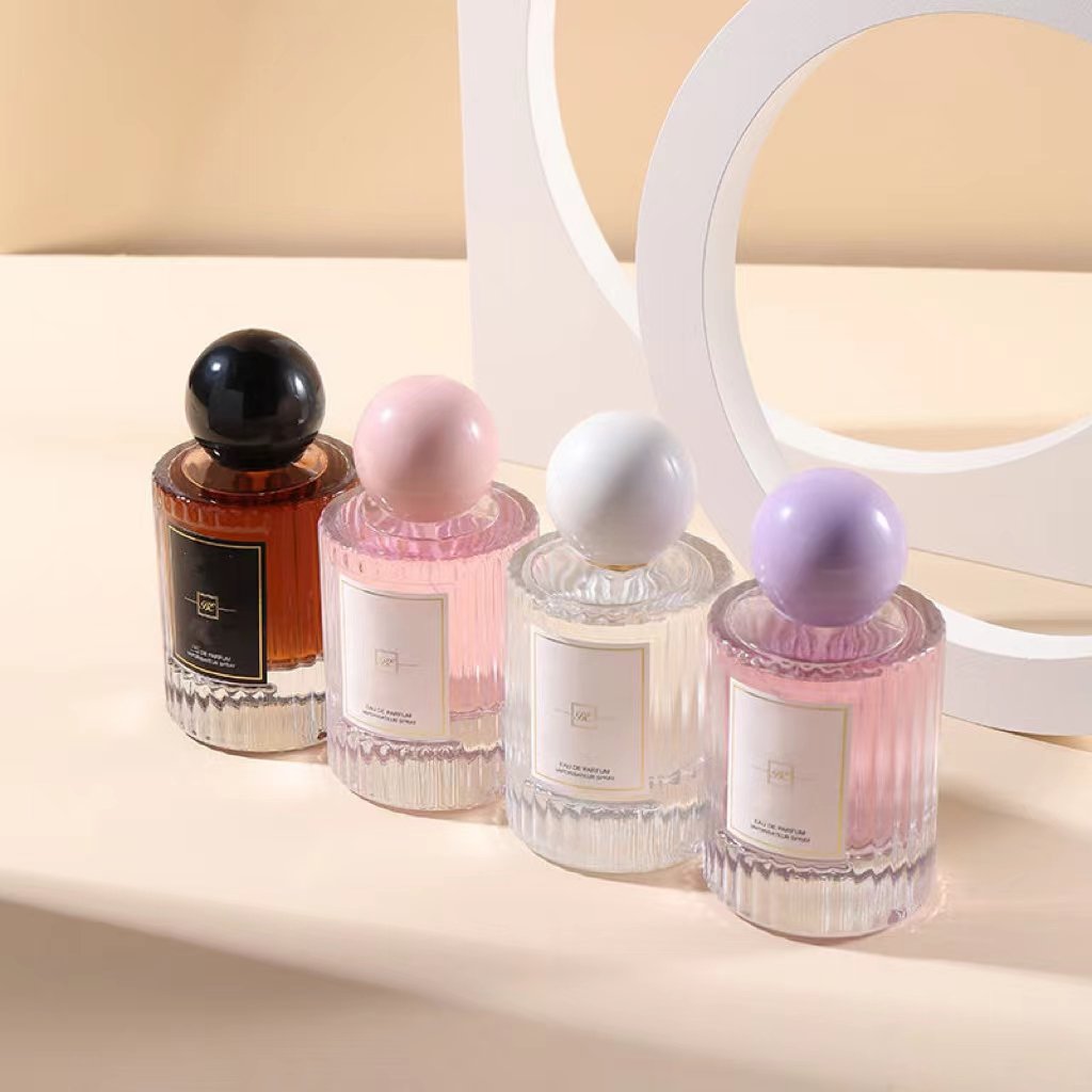 Refillable Perfume Bottle Packaging Custom Luxury clear 50ml 100ml perfume spray glass bottle with box