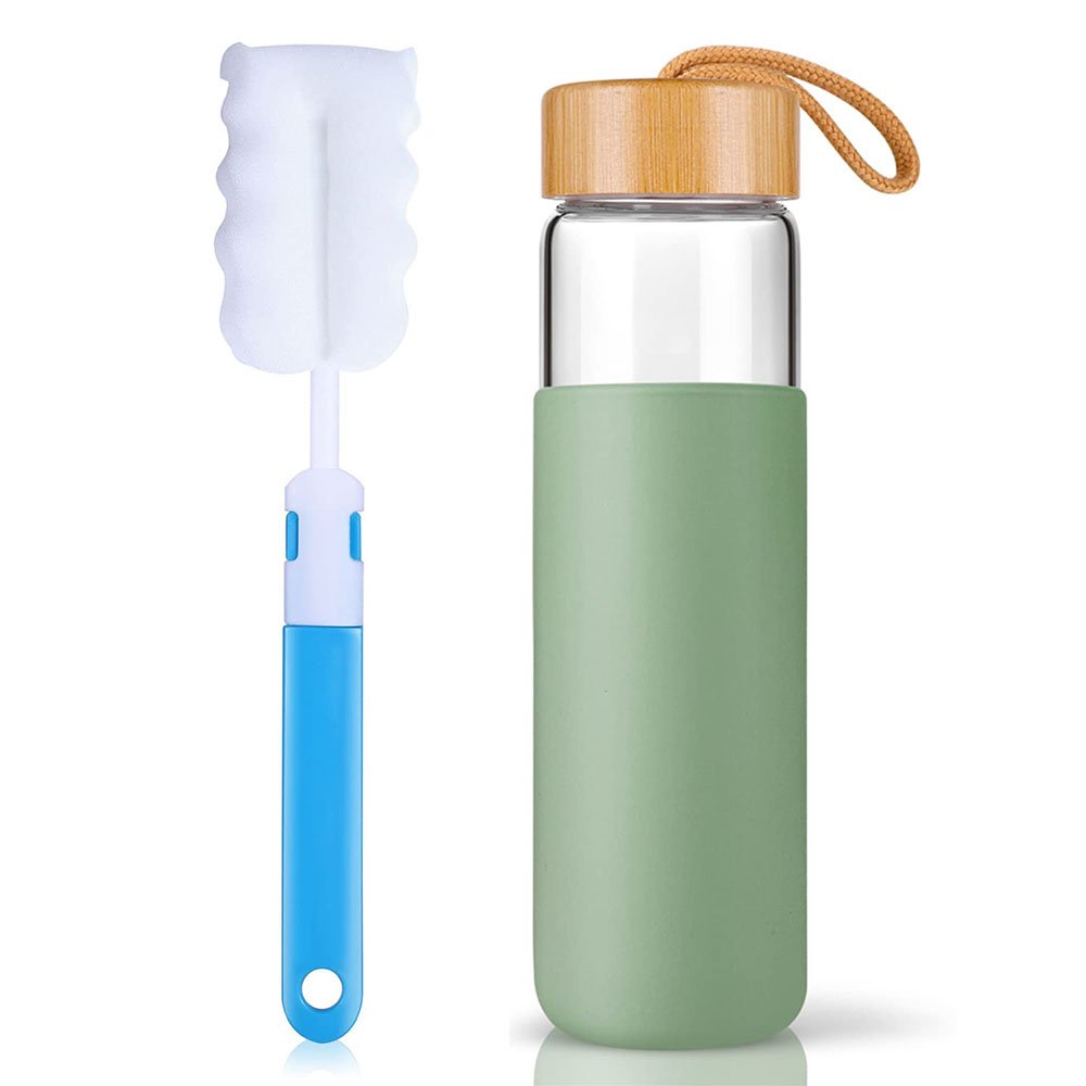 recycled 500ml glass bottle wide mouth drinking water