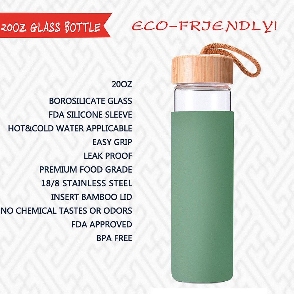 recycled 500ml glass bottle wide mouth drinking water