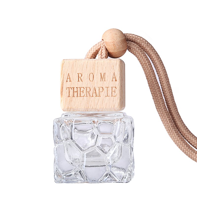Hanging diffuser bottle Logo can be customized perfume home diffuser glass bottle with lid