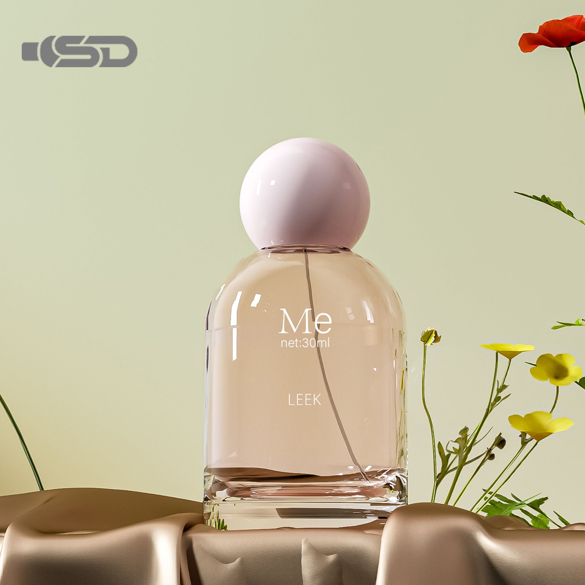 Custom Perfume Bottle 100ml 50ml Unique Perfume Design Sprayer Perfume Bottle Glass Bottle With Box