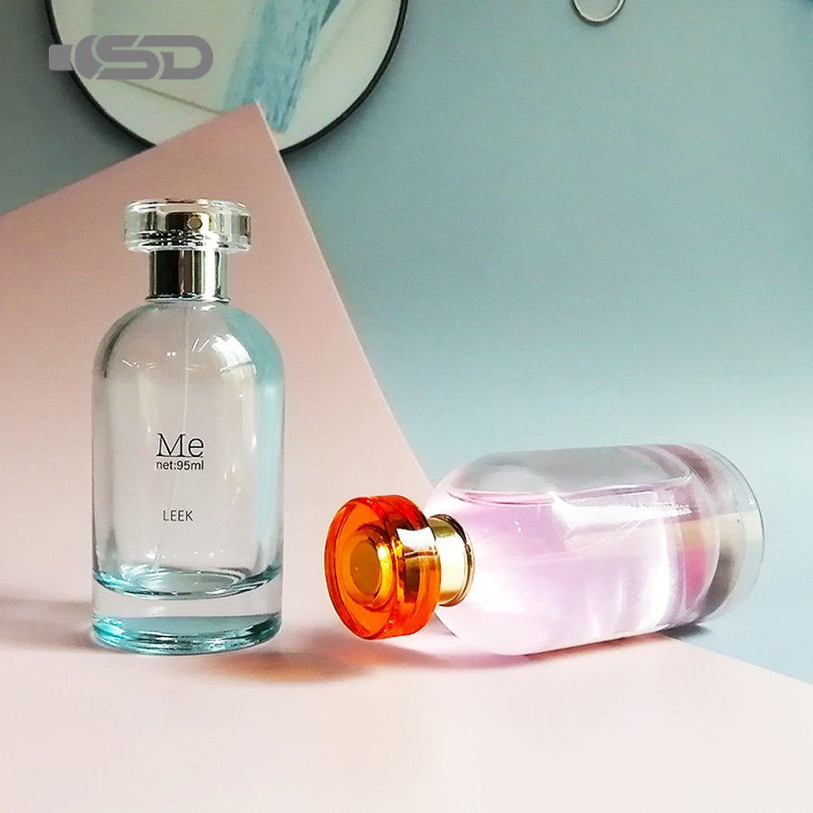 Custom Perfume Bottle 100ml 50ml Unique Perfume Design Sprayer Perfume Bottle Glass Bottle With Box