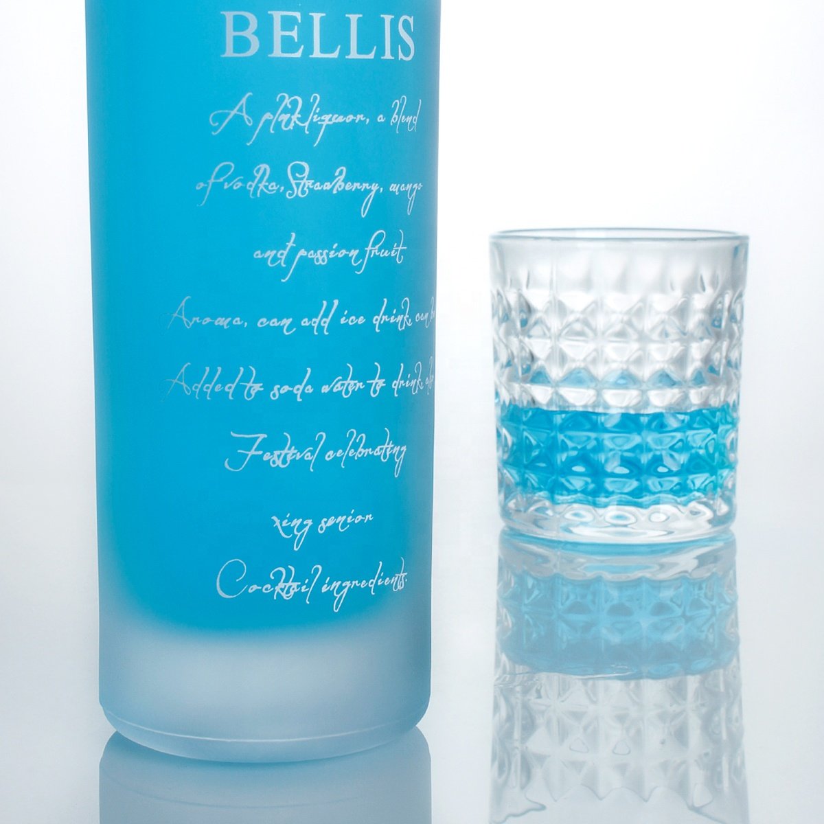 Wholesale Multi Color 750 ml 700 ml Modern Frosted Wine Bottle Empty High Shoulder Vodka Glass Bottle