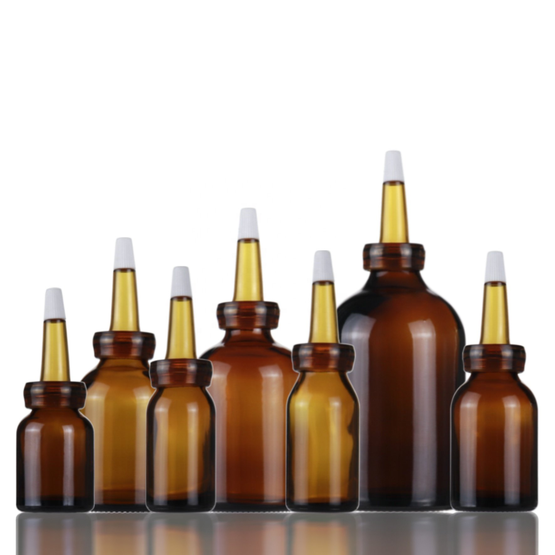 Empty sterile vials 5ml 7ml 8ml 10ml 15ml 20ml 30ml 50ml 100ml thick injection glass bottle medicine bottle with pulling caps