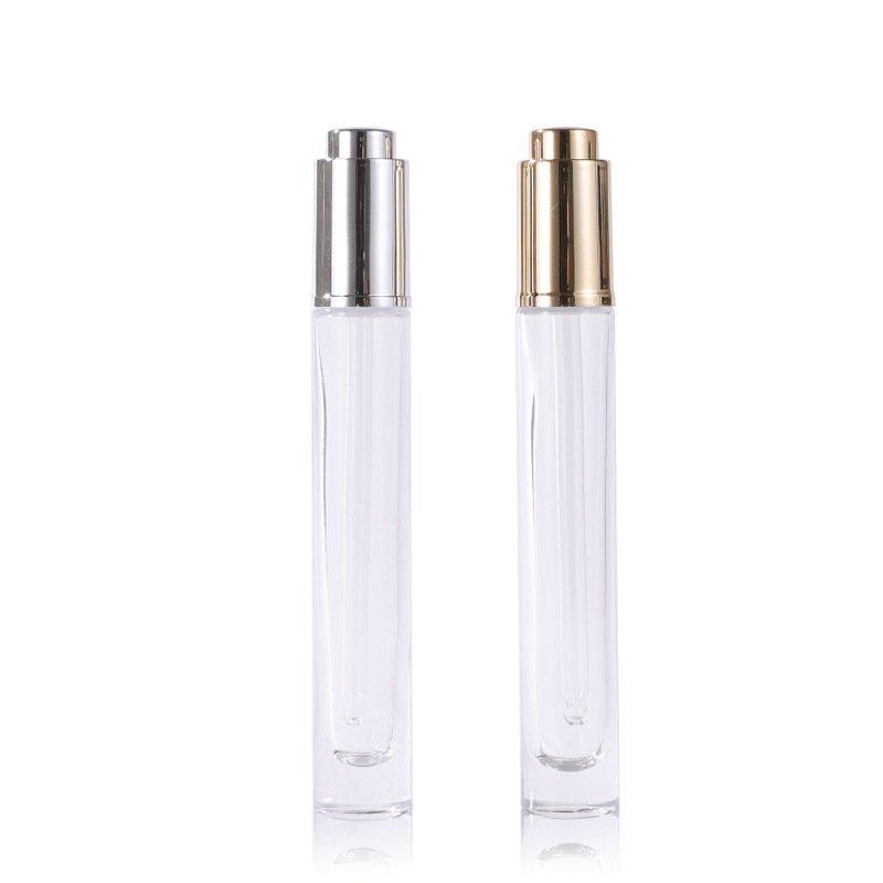 Cosmetic bottle Spot goods 10ml Thick thin long round transparent glass Essential oil dropper bottle for perfume bottle essence