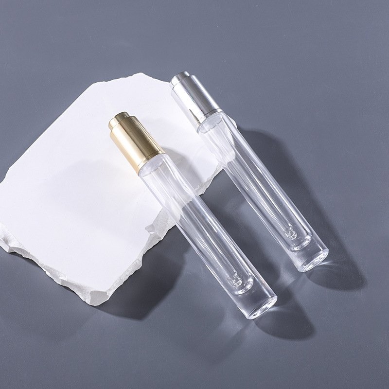 Cosmetic bottle Spot goods 10ml Thick thin long round transparent glass Essential oil dropper bottle for perfume bottle essence