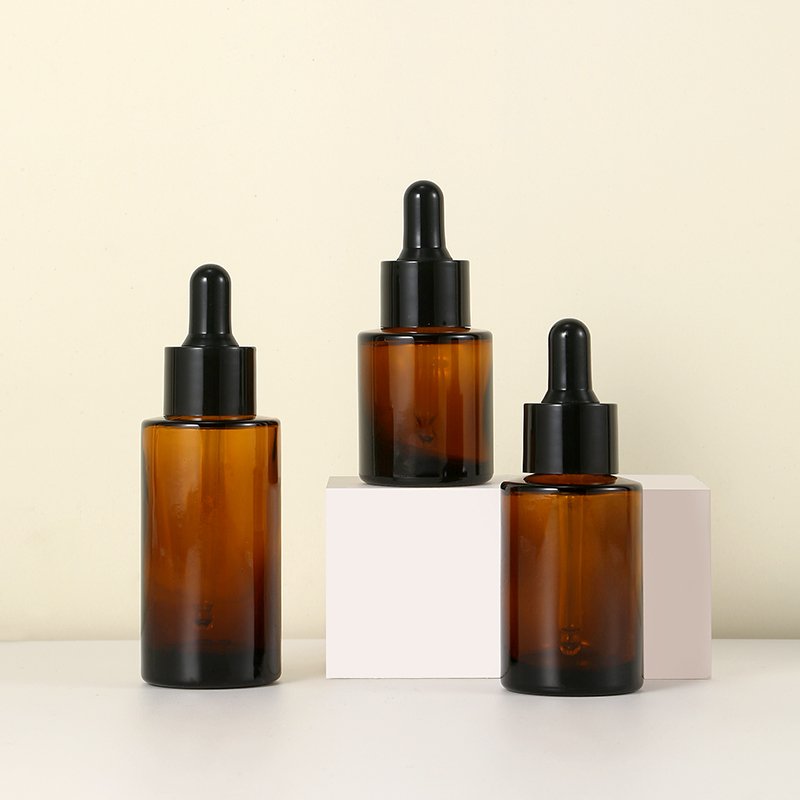 20ml Flat Shoulder Essence Essential Oil Easy Refill Glass Bottle