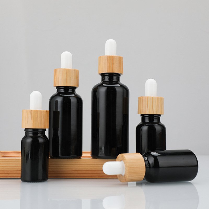 5ml 10ml 15ml 20ml 30ml 50ml 100ml Cosmetic serum packaging Glass bottles with pump