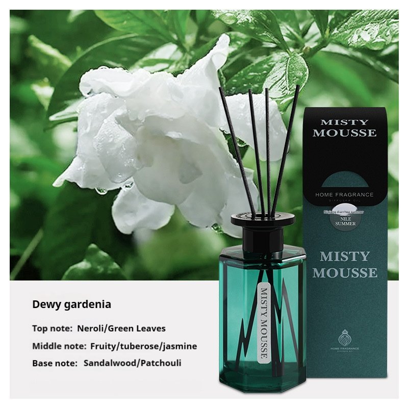 Green Glass Bottle Oil Reed Diffuser 180 days 200ml Home Office Hotel Scented Air freshener Reed Diffuser