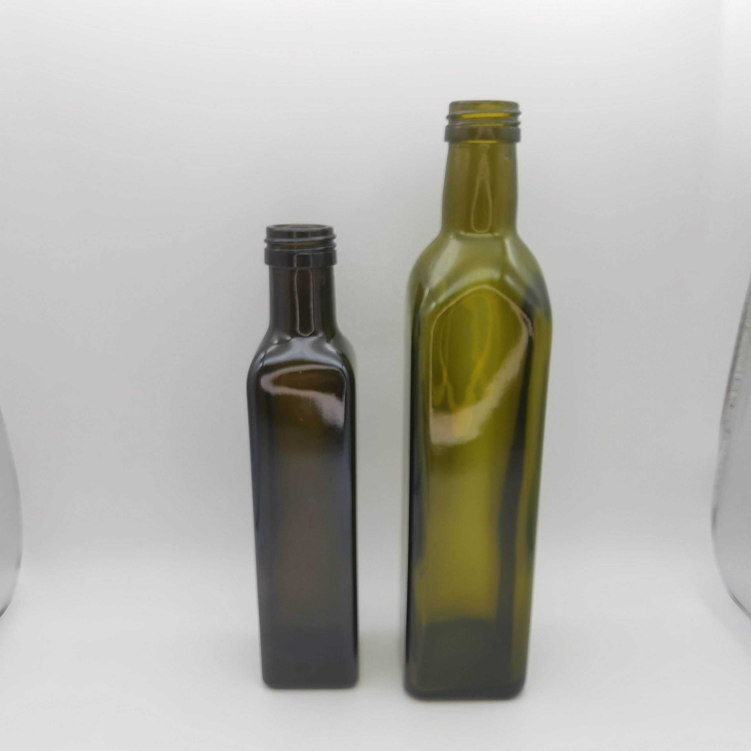 500ml antique green Marasca olive oil glass bottle for cooking olive oil