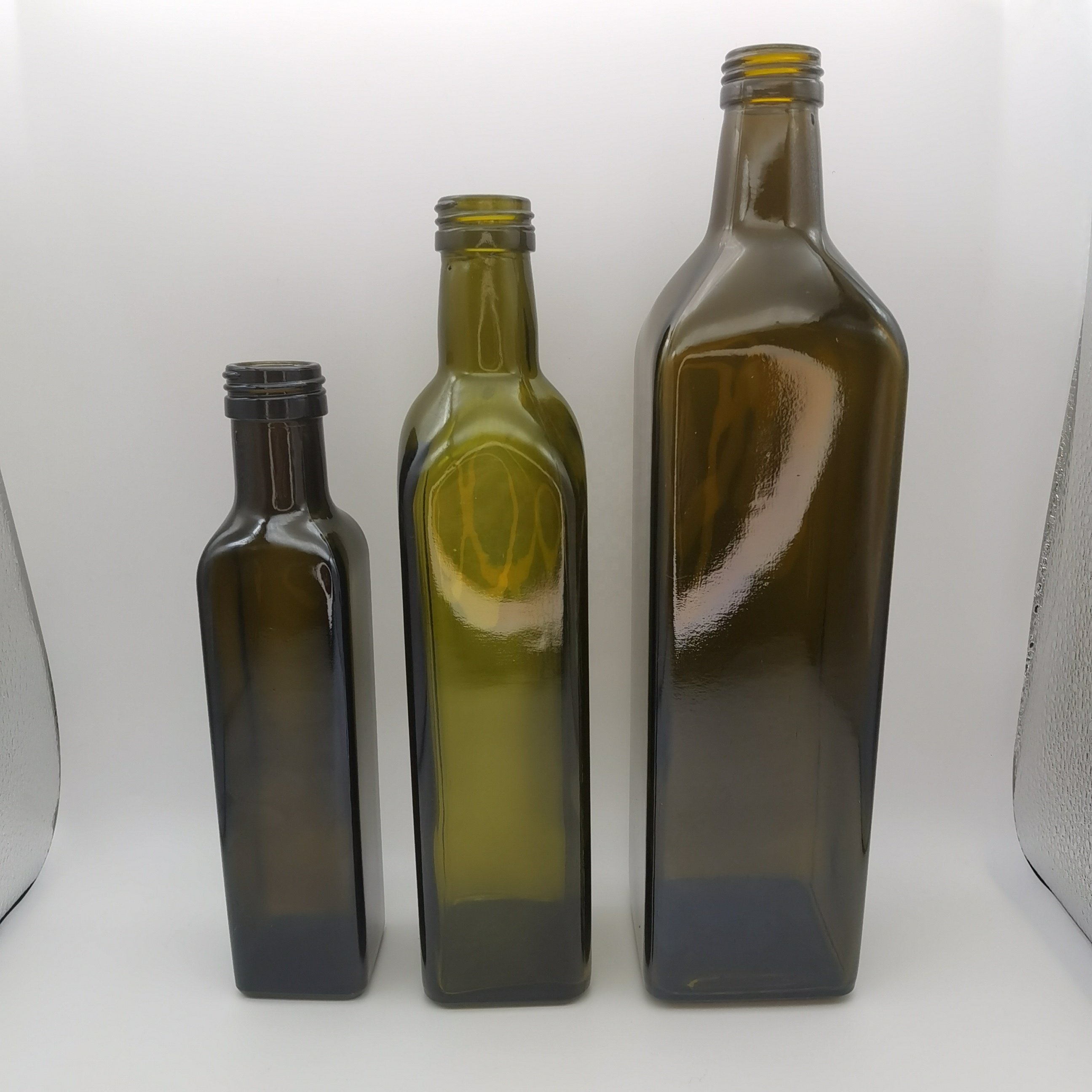 500ml antique green Marasca olive oil glass bottle for cooking olive oil