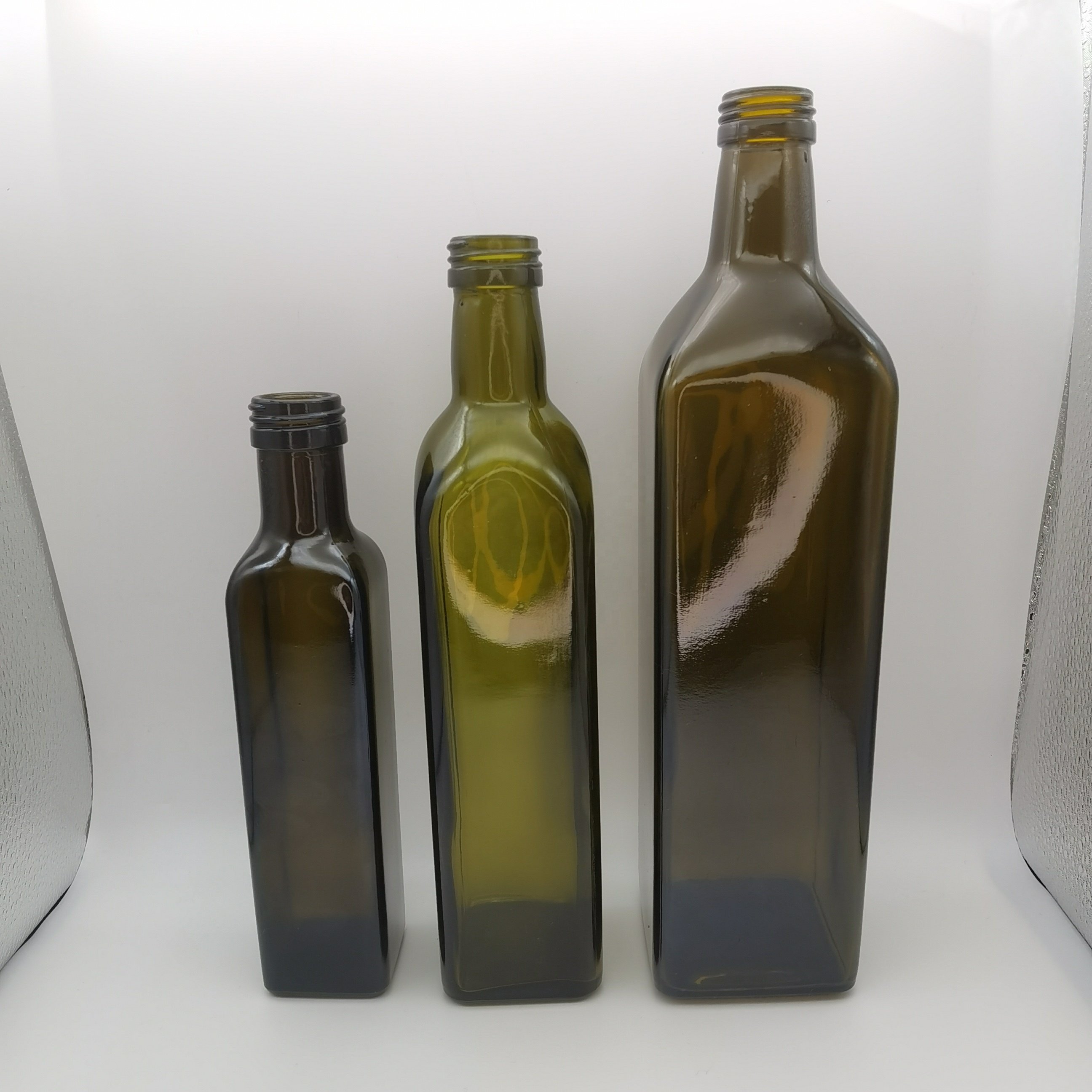 500ml antique green Marasca olive oil glass bottle for cooking olive oil