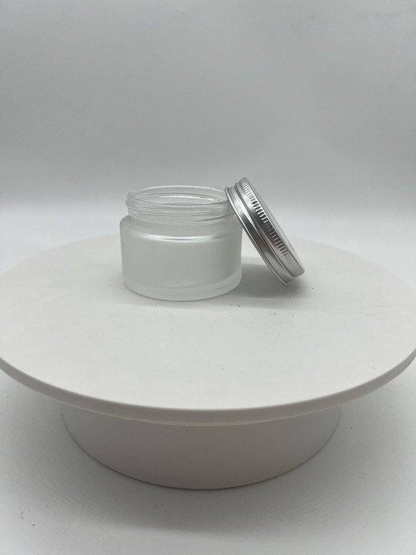 hot sale empty luxury 30ml 50ml 100ml 1oz 1.5oz 2oz 2.5oz 3oz cream jar plastic aluminum lids glass bottle
