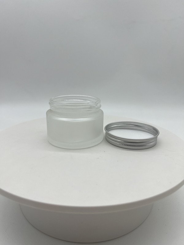 hot sale empty luxury 30ml 50ml 100ml 1oz 1.5oz 2oz 2.5oz 3oz cream jar plastic aluminum lids glass bottle