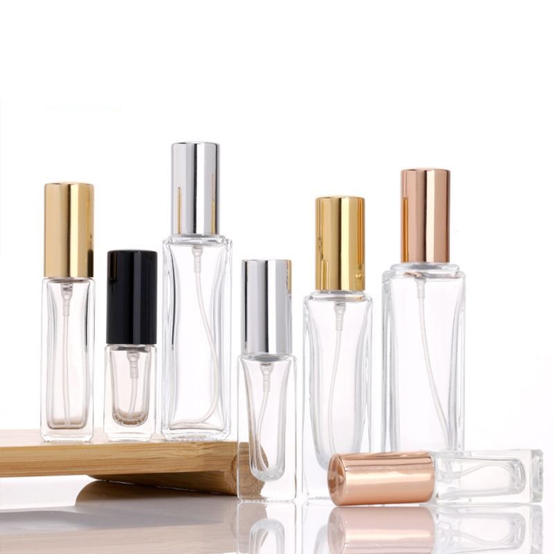 3ml 5ml 8ml 10ml 15ml 20ml 30ml square perfume spray bottle portable dispenser cosmetic fine mist empty bottle