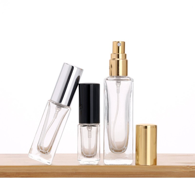 3ml 5ml 8ml 10ml 15ml 20ml 30ml square perfume spray bottle portable dispenser cosmetic fine mist empty bottle
