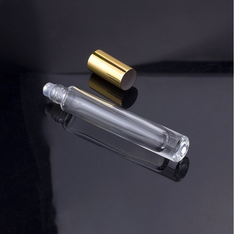 High quality Refillable small cylinder 10ml perfume oil glass bottles best price