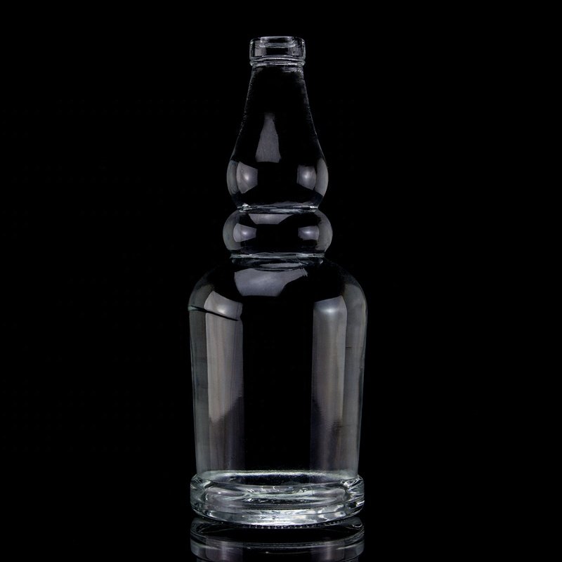 Carved Glass Empty Liquor Bottle 500ml 750ml High Grade Liquor Distilled Spirits Glass Bottle Wholesale