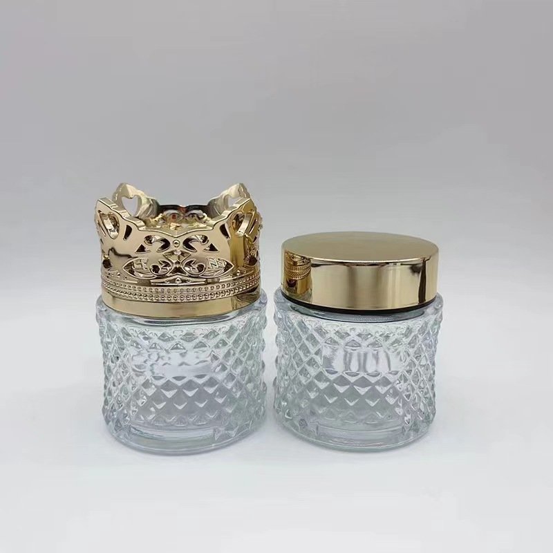 New style Luxury 100g Empty Cream Jar Glass Bottles