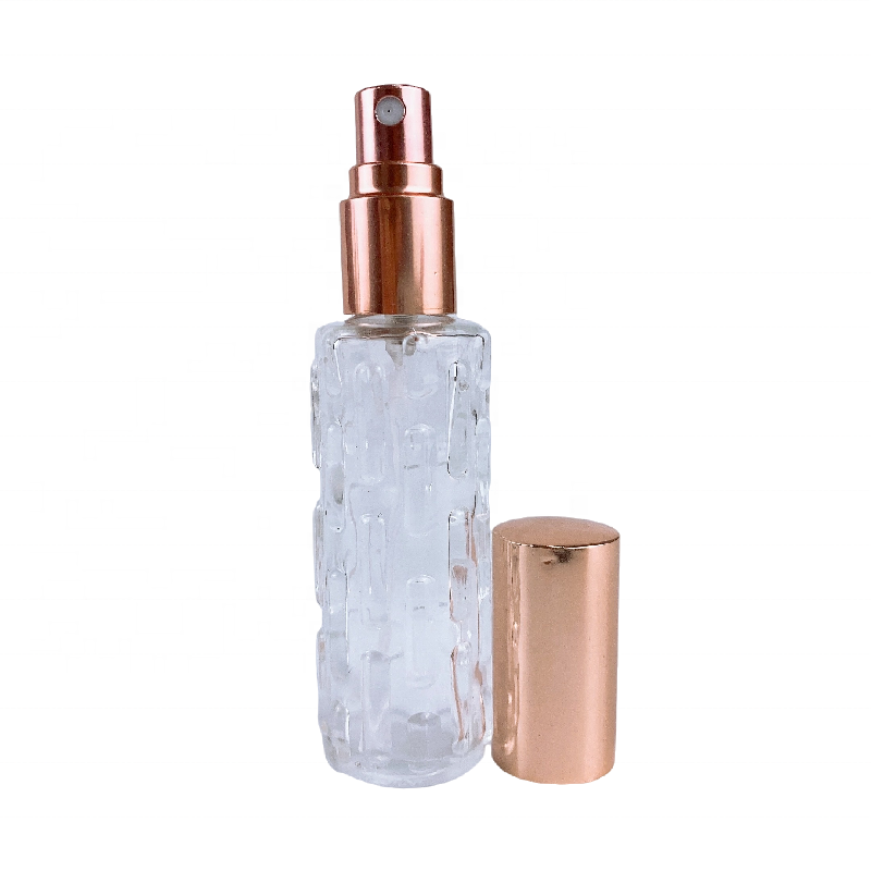 Balsam pear shaped perfume bottle 10ml glass perfume bottle for perfume with aluminum pump