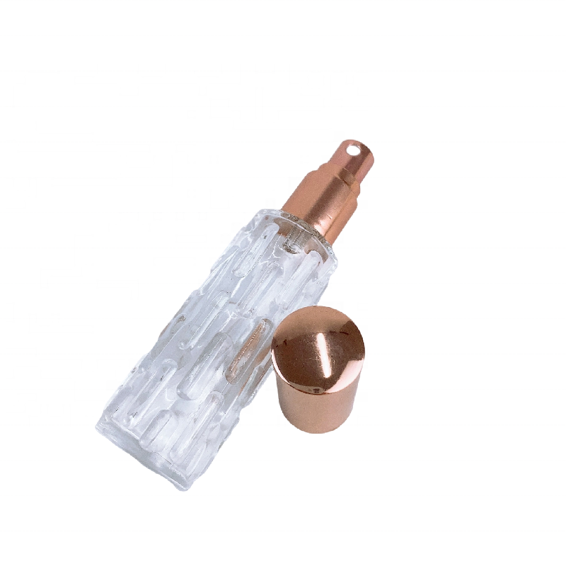 Balsam pear shaped perfume bottle 10ml glass perfume bottle for perfume with aluminum pump