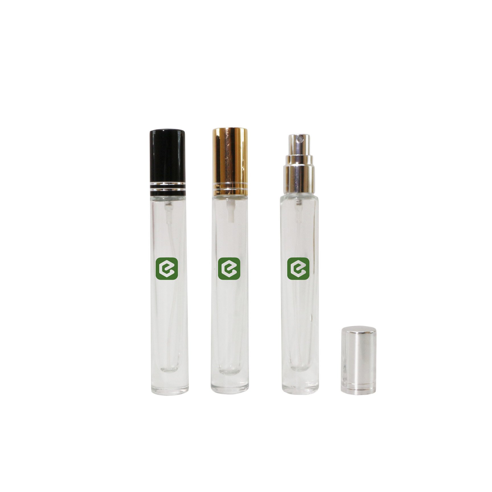 Wholesale empty 10ml fancy clear atomizer mist glass perfume spray glass bottle