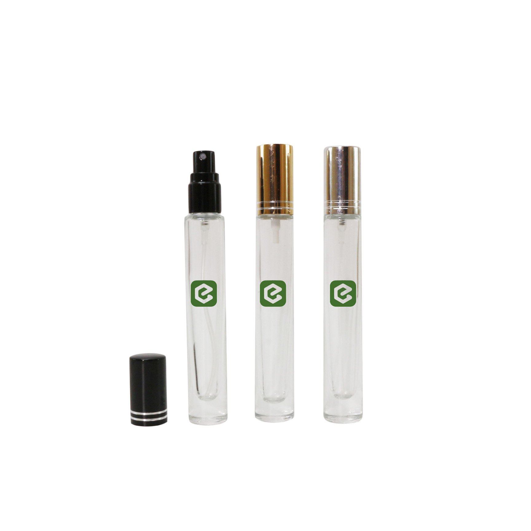 Wholesale empty 10ml fancy clear atomizer mist glass perfume spray glass bottle