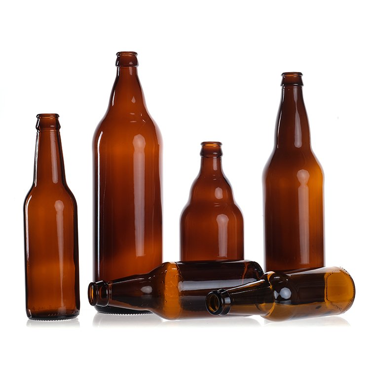 330ml Beer Glass Bottle Amber Blue Green Beer Bottle With Crown Cap