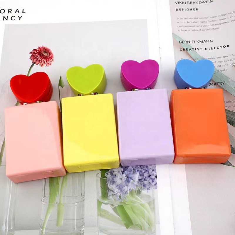 30ml Luxury recyclable aluminium perfume bottle with pump spray cap colorful matte glass bottles