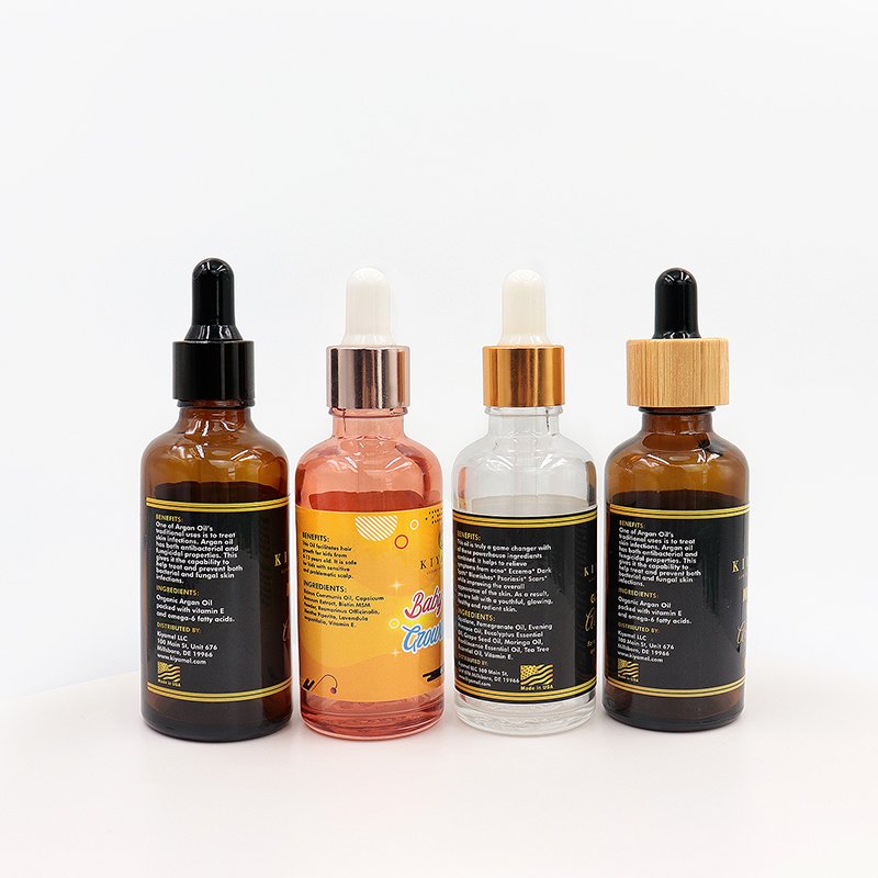 wholesale 10ml 30ml 50ml glass dropper bottle with box amber essential oil bottle glass dropper 1oz tincture bottle