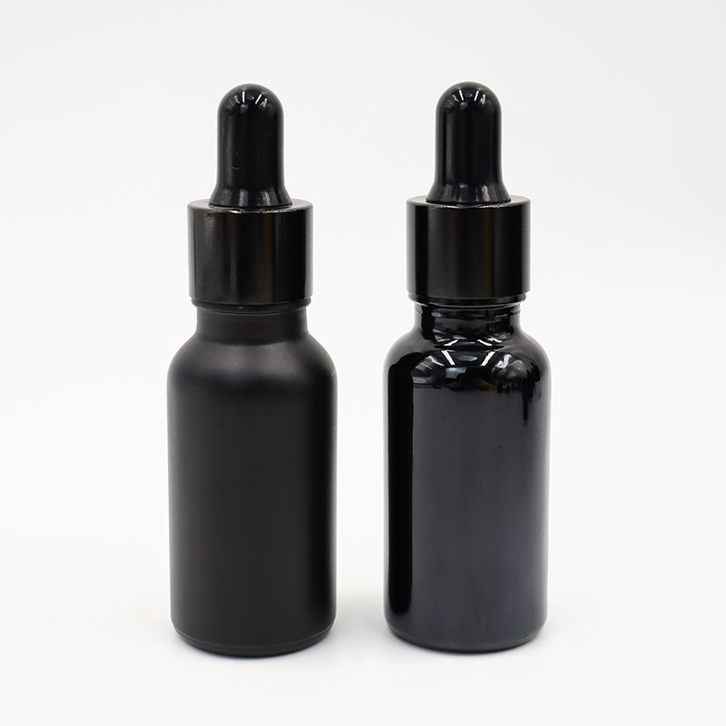 wholesale 10ml 30ml 50ml glass dropper bottle with box amber essential oil bottle glass dropper 1oz tincture bottle