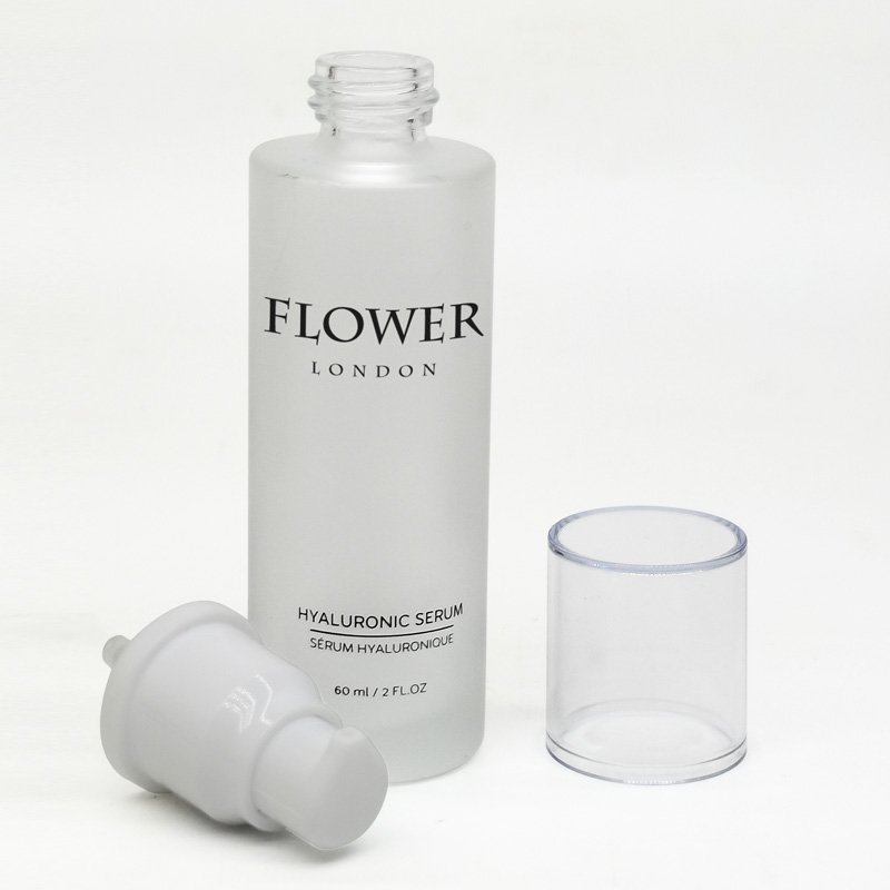 frosted thick bottom skincare serum glass bottle pump 30 ml 100ml lotion dispenser
