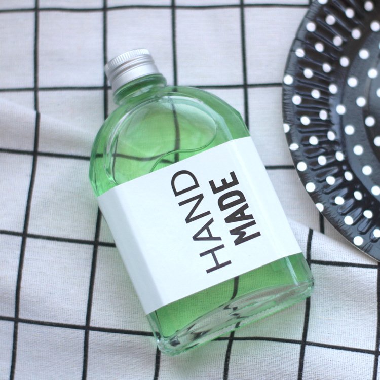 flat glass bottles flask hip bottles customized logo print coffee juice milk glass bottles 100ml 200ml 250ml 350ml 500ml square
