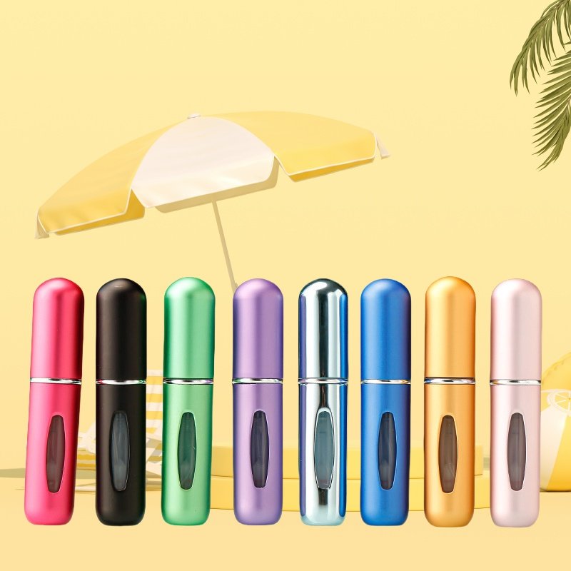 Luxury Travel Size Empty Portable Pocket Perfume Refillable Atomizer Glass Bottle For Mini Spray