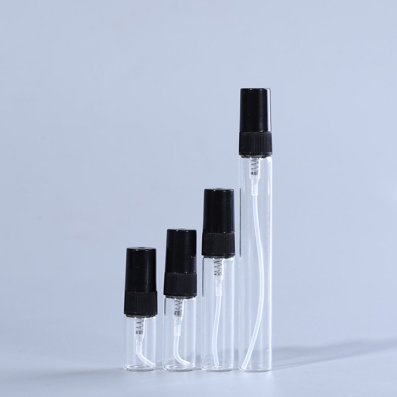 MUB Mini 2ml 3ml 5ml 10ml Refillable Glass Spray Vial Factory Wholesale Slim Perfume Glass Bottles