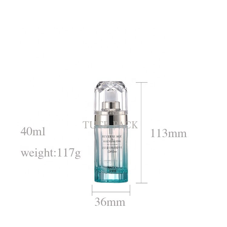 New Korean 30g 50g Face Cream Jar Bottle 100ml 120ml Empty Luxury Set Cosmetics Packaging New 2021Blue bottle