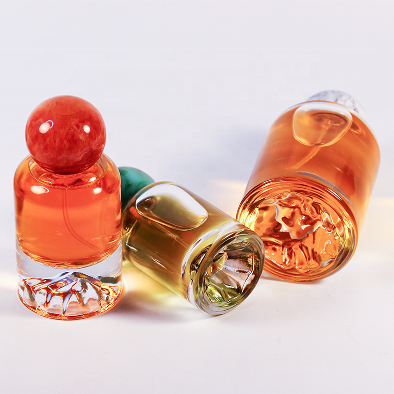 30ml 50ml 100ml Factory Low Price Selling Cylindrical Transparent Glass Perfume Bottle With Customized Lid