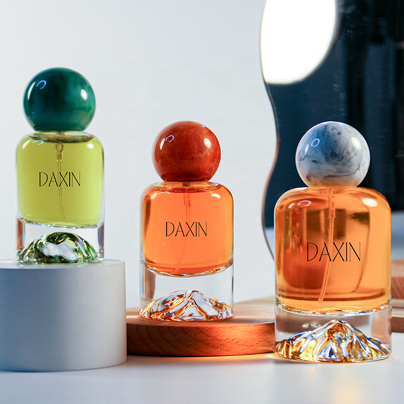30ml 50ml 100ml Factory Low Price Selling Cylindrical Transparent Glass Perfume Bottle With Customized Lid