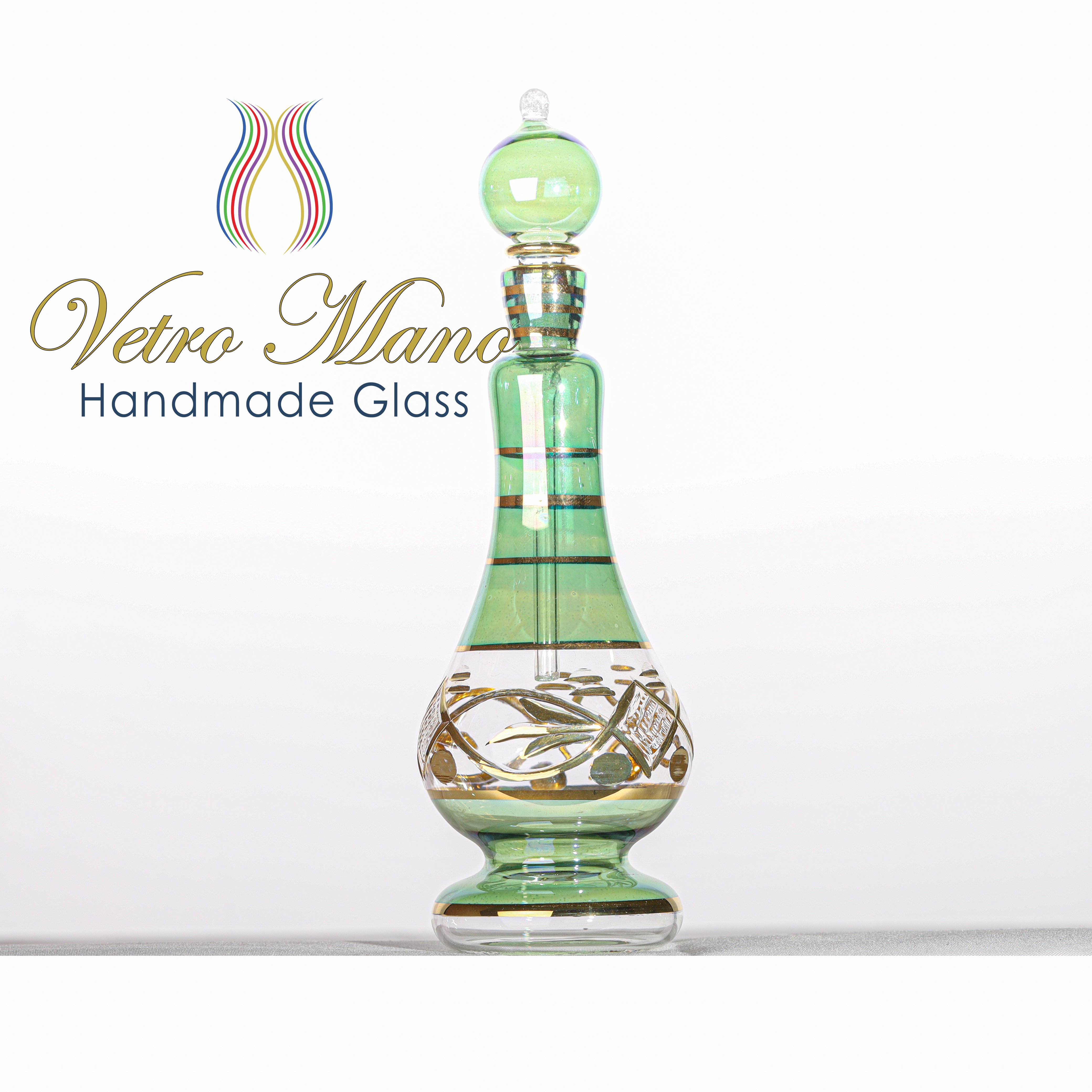 Egyptian Perfume Bottle - Luxurious blown glass bottle