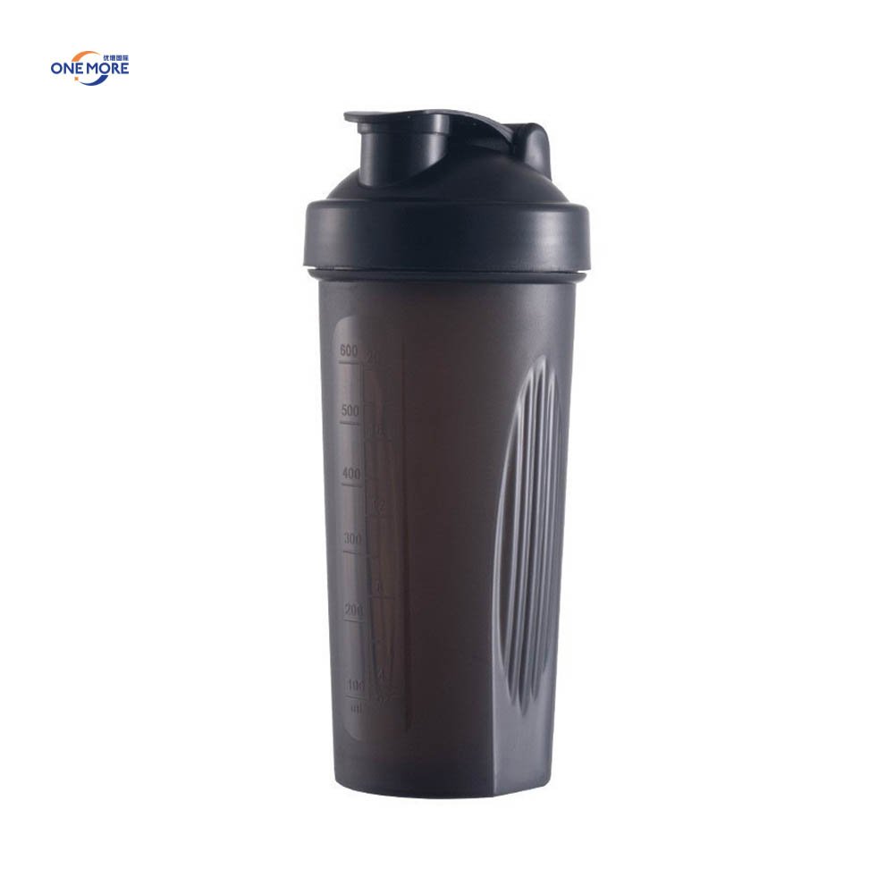 Promotional Gifts Protein Shaker Bottle Gym 600ml Leak Proof Bpa Free Plastic Shaker Cup with Stainless Whisk Ball
