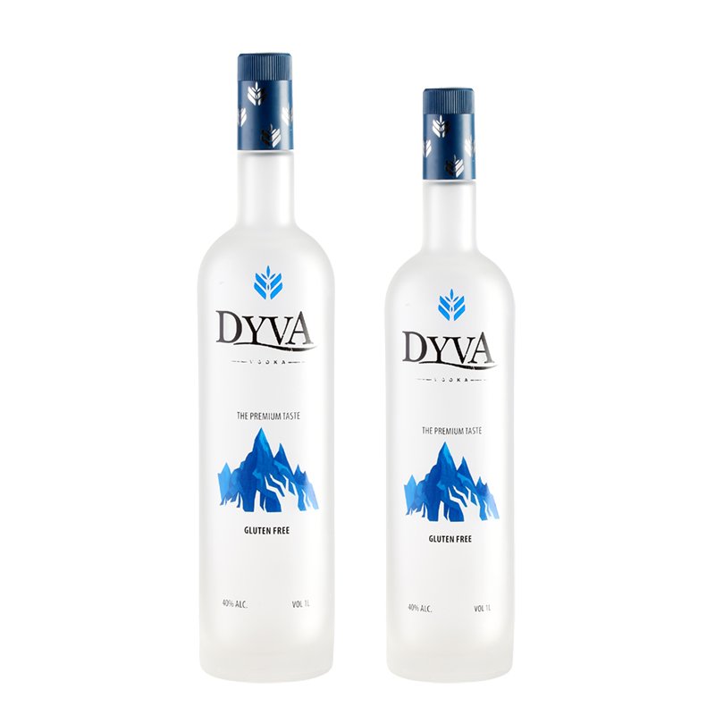 750ml frosted glass bottle for Brandy bottles , Whiskeybottles, Rumbottles, Tequila bottles and Vodka bottles