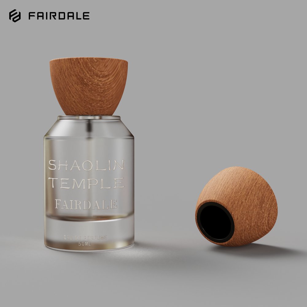 Wholesale Custom Luxury Spray Refillable 30ml 50ml 100ml Empty Perfume Bottles With Wooden Cap