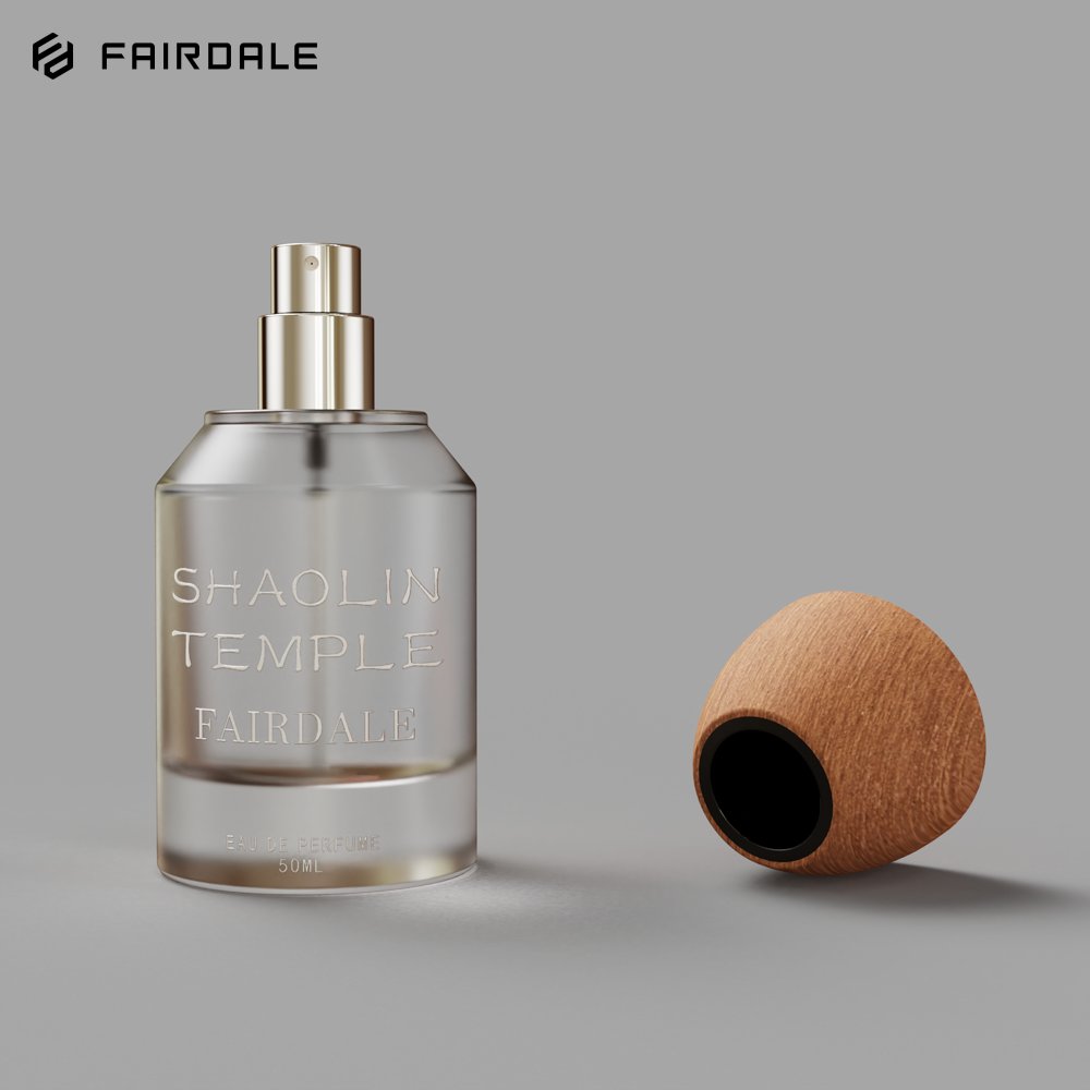 Wholesale Custom Luxury Spray Refillable 30ml 50ml 100ml Empty Perfume Bottles With Wooden Cap