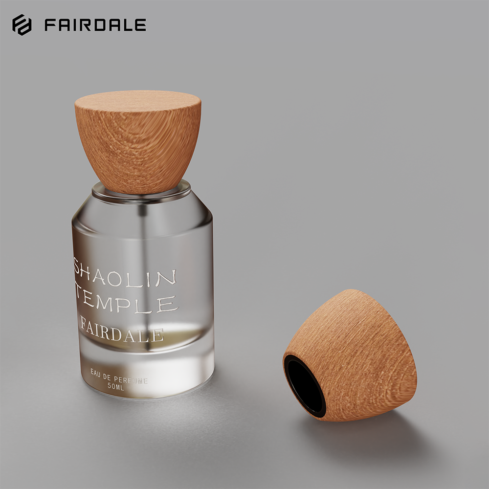 Wholesale Custom Luxury Spray Refillable 30ml 50ml 100ml Empty Perfume Bottles With Wooden Cap