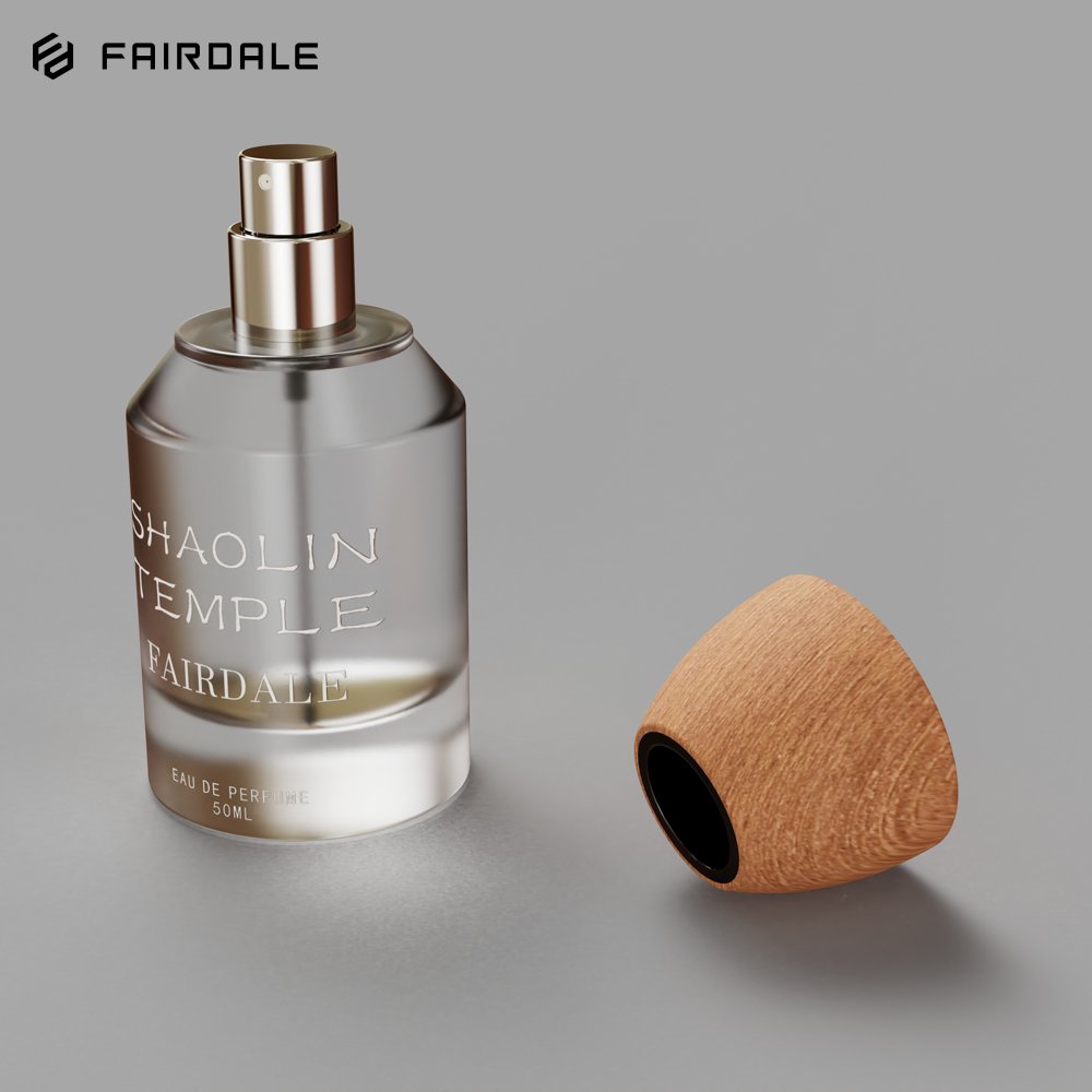 Wholesale Custom Luxury Spray Refillable 30ml 50ml 100ml Empty Perfume Bottles With Wooden Cap