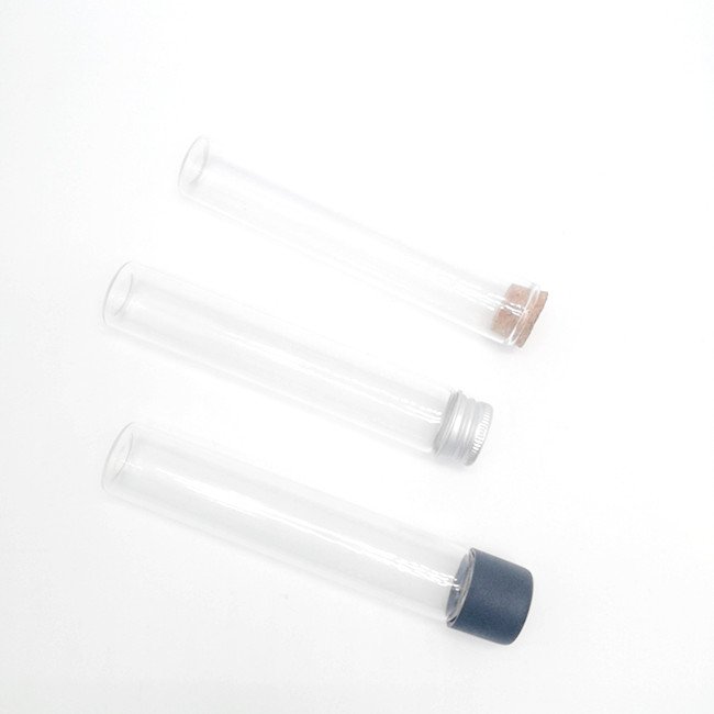1g 3g 5g saffron jar tube small glass bottles with cork stopper