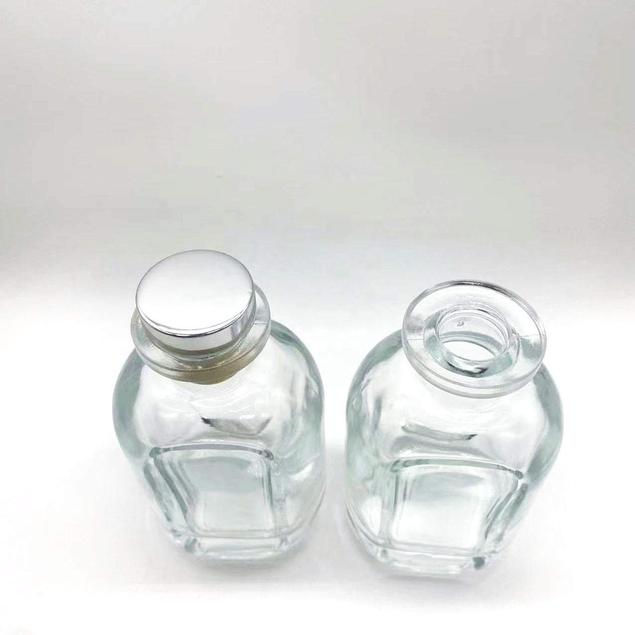 New shape Empty Diffuser Bottle 150ml Clear Reed Diffuser Glass Bottle