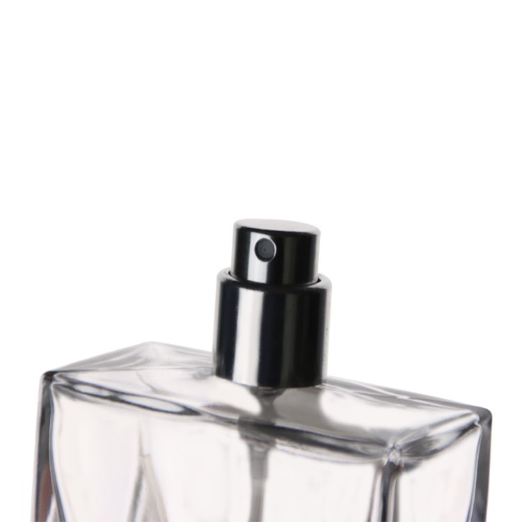 50ml 100ml Wholesale Flat Square Fragrance Black Mens Cologne Empty 50ml Perfume Bottle With Box